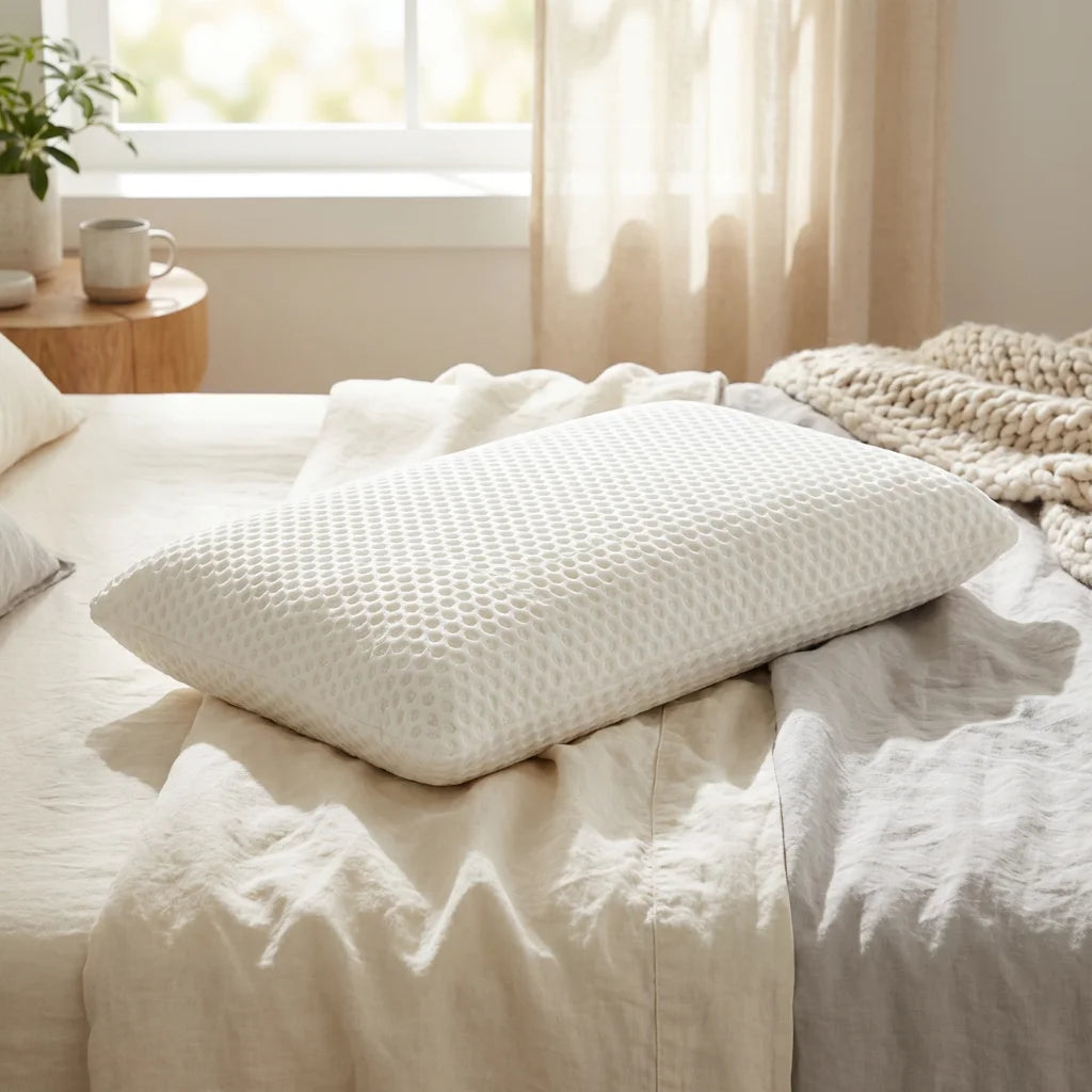 Natural Talalay Latex Pillow — Medium Firm Support